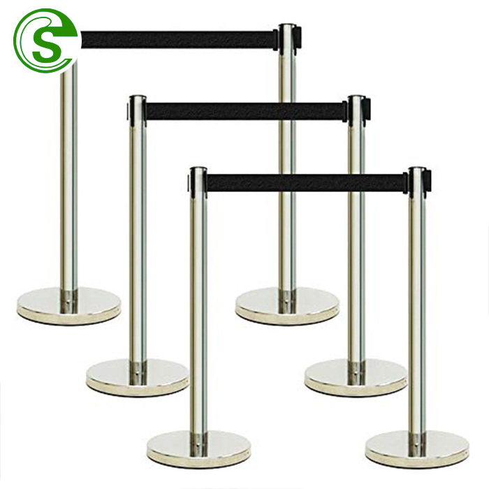 Retractable stanchion poles Queue Manager Barricades for sale