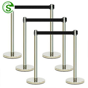 Retractable stanchion poles Queue Manager Barricades for sale