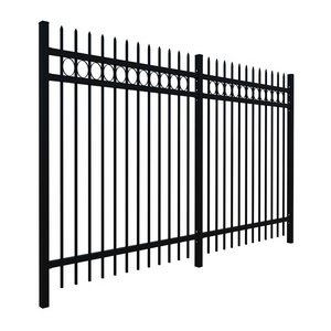 hot sale 7 ft tall galvanized steel fence iron fence panels for garden wrought  Easily Assembled Metal  fence panels