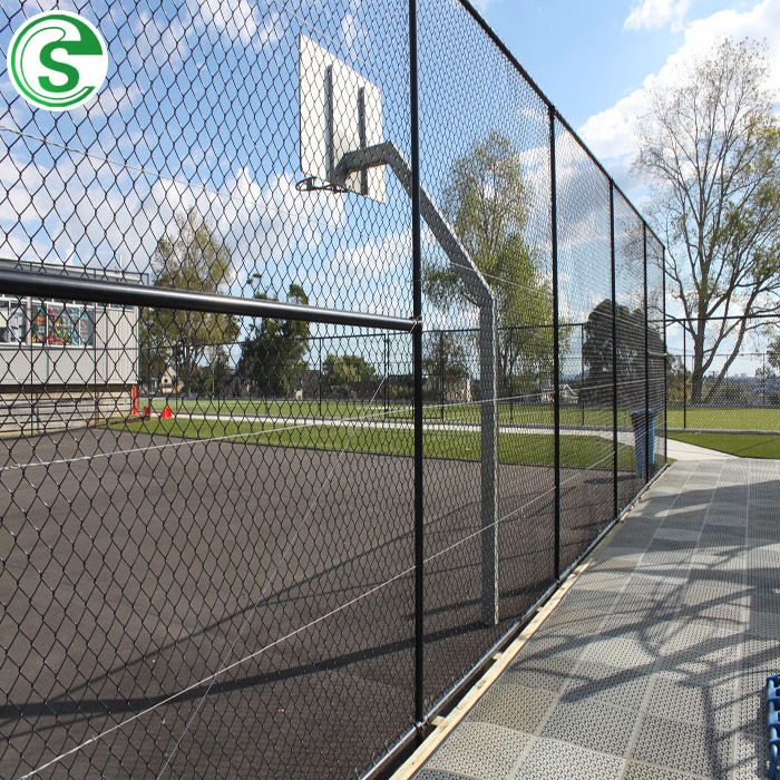 Cheap 5 6 8 ft football basketball field fencing used galvanize chain link fence panels