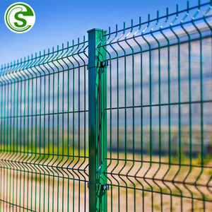 Commercial Galvanized Rigid home outdoor fencing Pvc Coated Welded Wire Mesh Fence For Boundary Wall 3d Nylofor panel fence