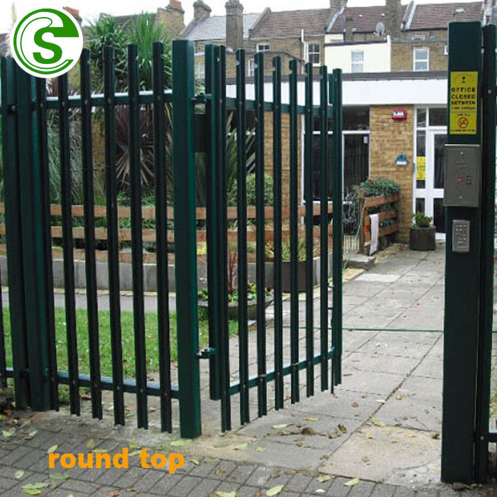 Medium security perimeter fence steel palisade fencing picket fence for residential