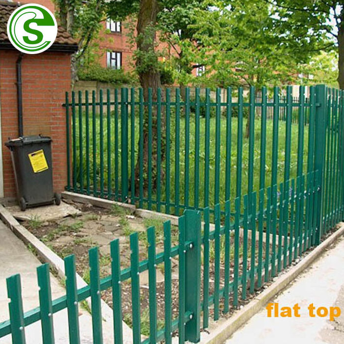 Medium security perimeter fence steel palisade fencing picket fence for residential