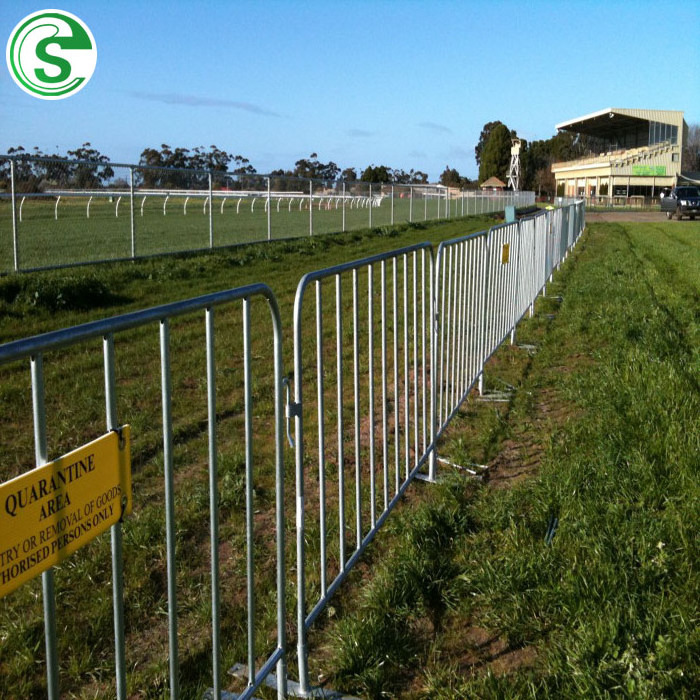 Portable concert events metal used removable galvanized temporary fence