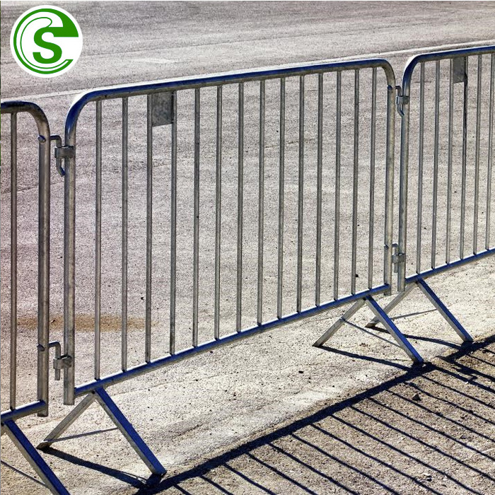 Portable concert events metal used removable galvanized temporary fence