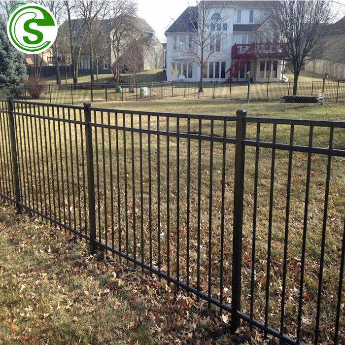 High quality house Metal iron main gate top picket tubular fence designs galvanized building material garden fencing