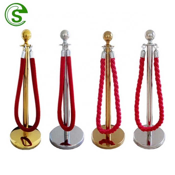 Hot Sale Crowd Control Safe barrier Barrier Railing Rope Stanchion Rope Stanchions