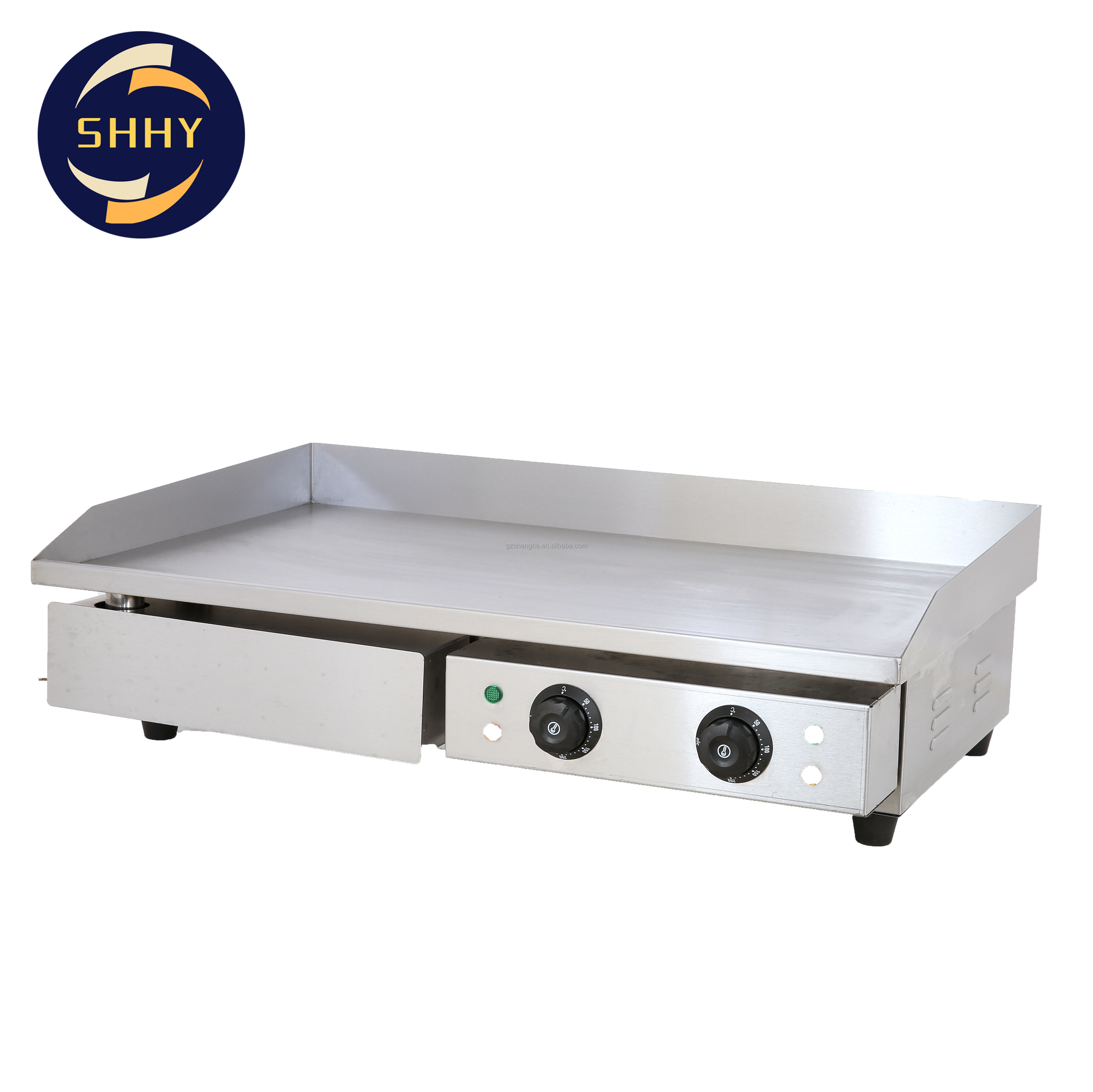 Commercial Stainless Steel Kitchen Grill BBQ Burger Fryer Hotplate Full Flat Or Ribbed Countertop Electric Griddle