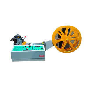 High Speed Computer controlled fabric cutting machine  Automatic Ribbon Hot Cutter Webbing Cutting Machine