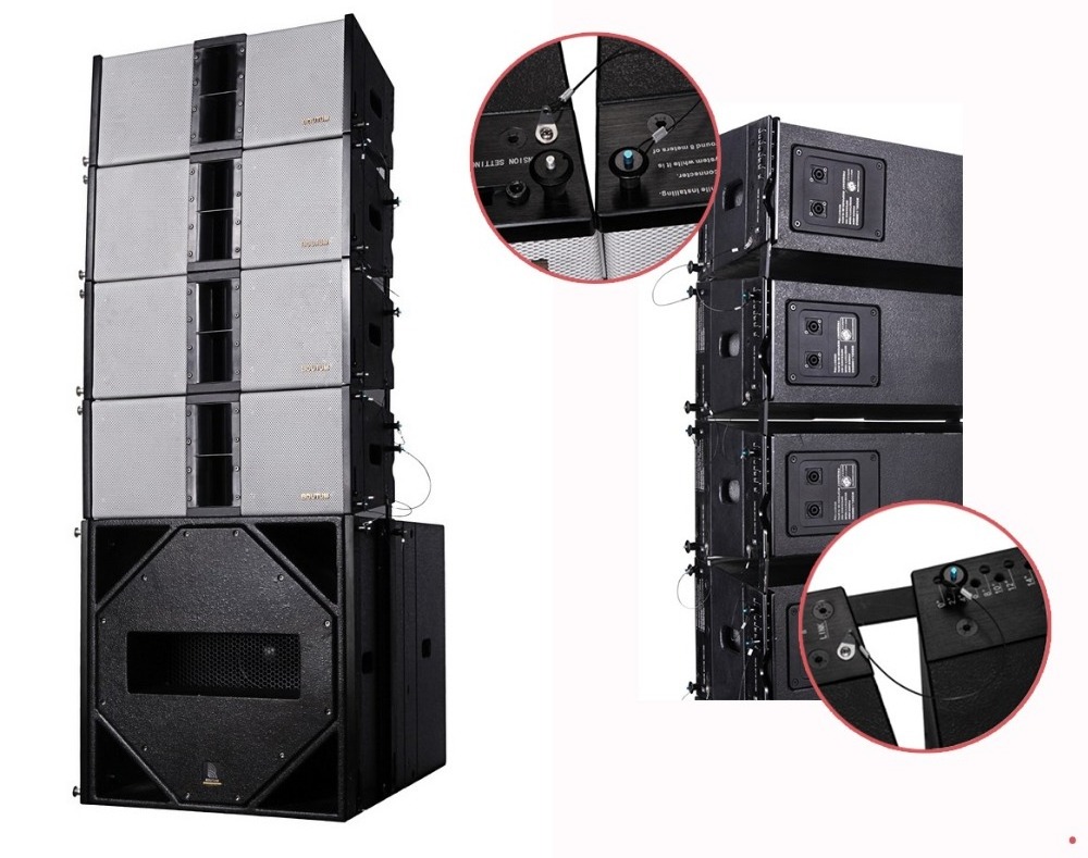 BOUTUM i-3000ND indoor two way passive dual 8 inch actrve line array