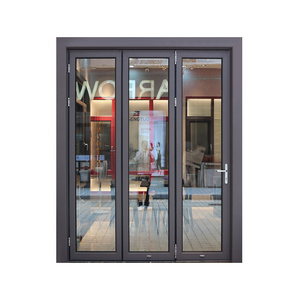 Aluminium frame bi fold doors latest luxury design aluminum glass house designs garden sun room folding sliding door