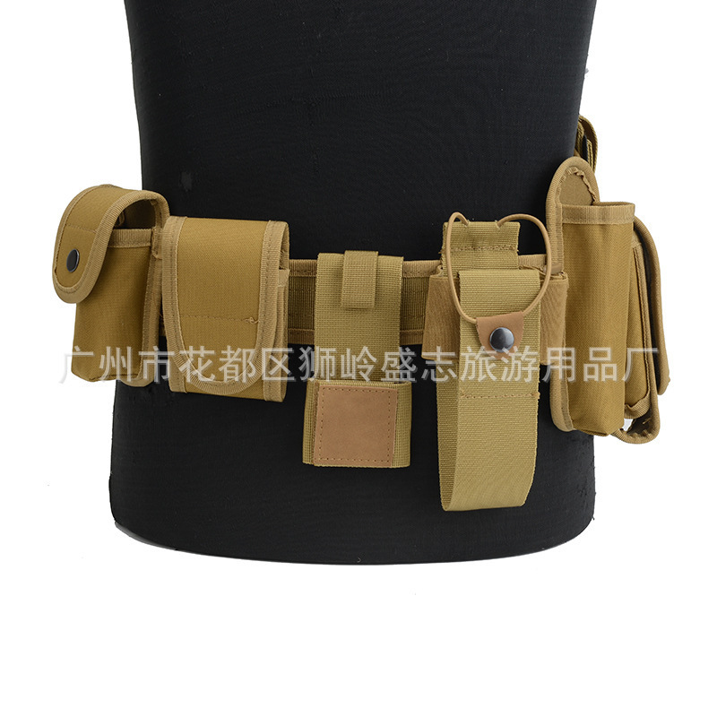 Tactical Vest with Waist Seal 10-Piece Outdoor Training Equipment Waterproof Multi-Function Security Belt