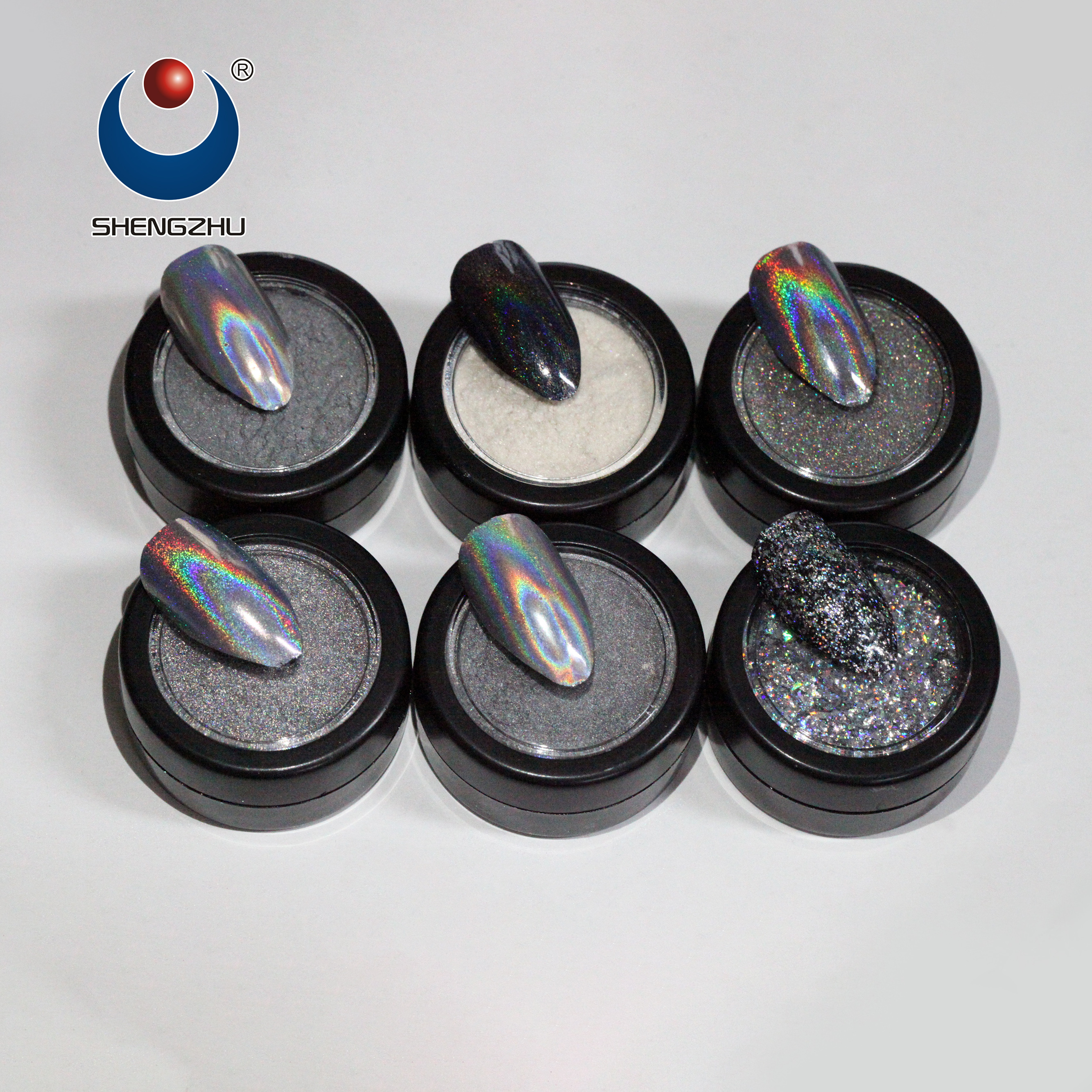 Shengzhu flip flop effect paint pigment ,rainbow Holographic Galaxy Pigment powderFor Car Paints,nail art