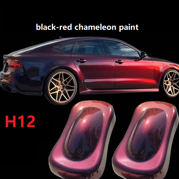 paint epoxy resin chameleon pigment Chrome Coating Black Chameleon Automotive Spray duochrome paint