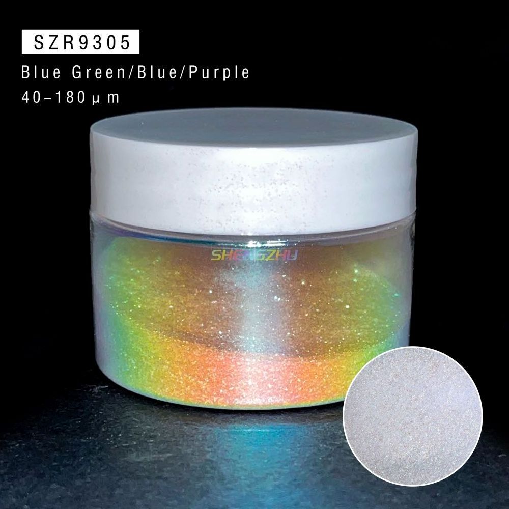 Sheng Zhu Super Glitter Cosmetics Grade Color Shifting Aurora For Eyeshadow Chameleon Pigment Powder