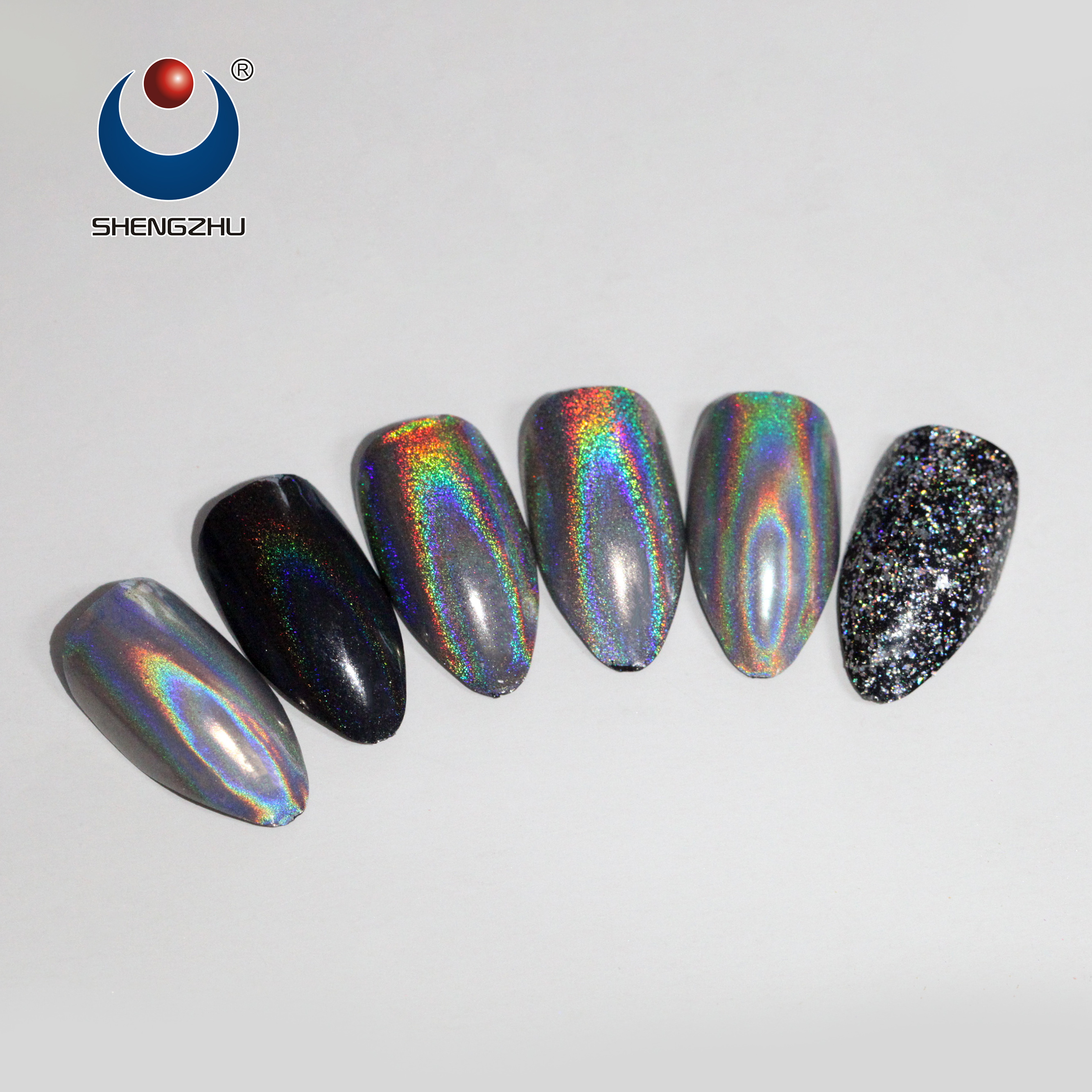 Shengzhu flip flop effect paint pigment ,rainbow Holographic Galaxy Pigment powderFor Car Paints,nail art