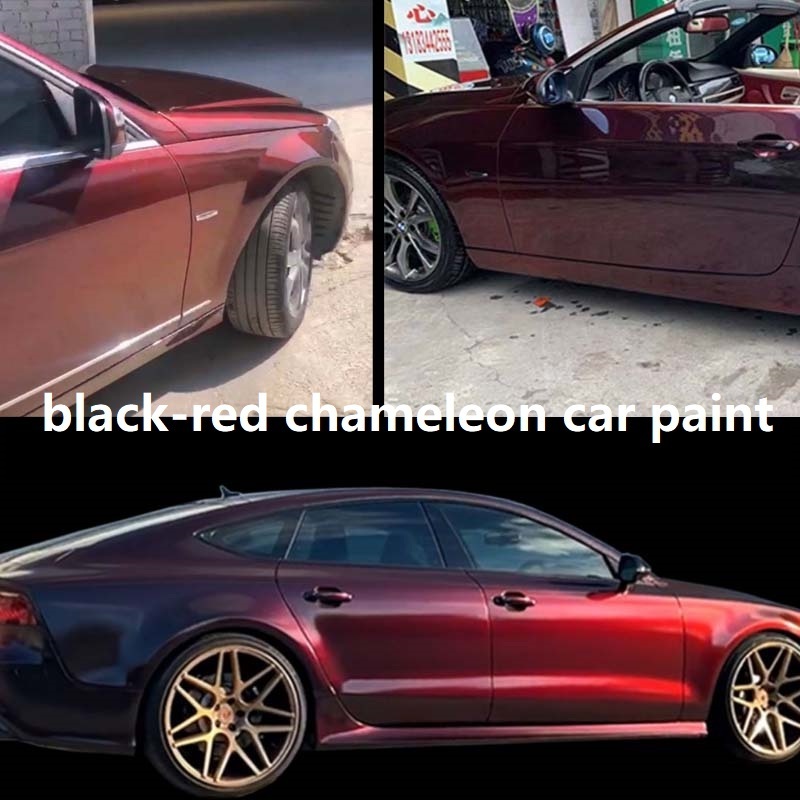 paint epoxy resin chameleon pigment Chrome Coating Black Chameleon Automotive Spray duochrome paint