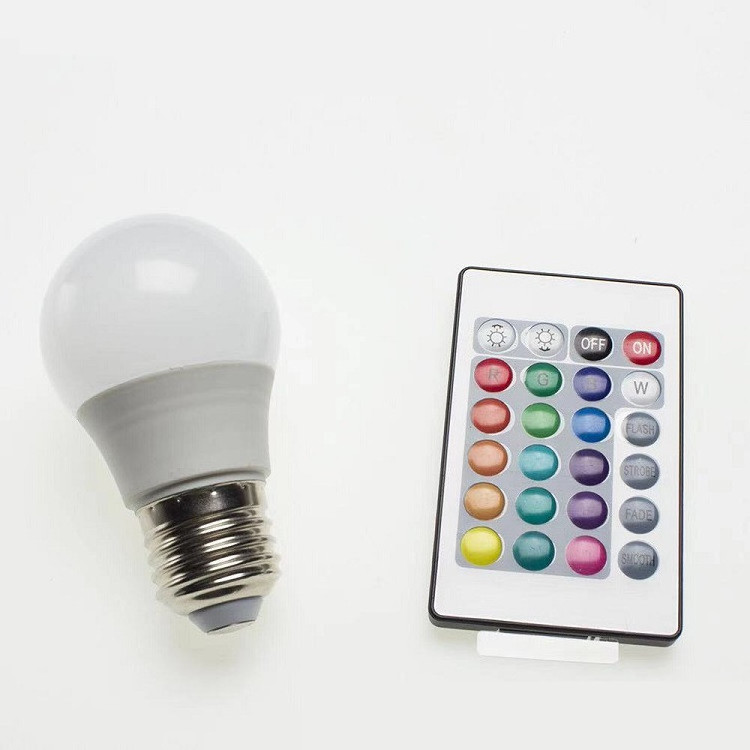 E27 B22 3W 5W 7W 9W RGB Multicolor Lamp Light 16 million Color Changing Remote Control LED Bulb