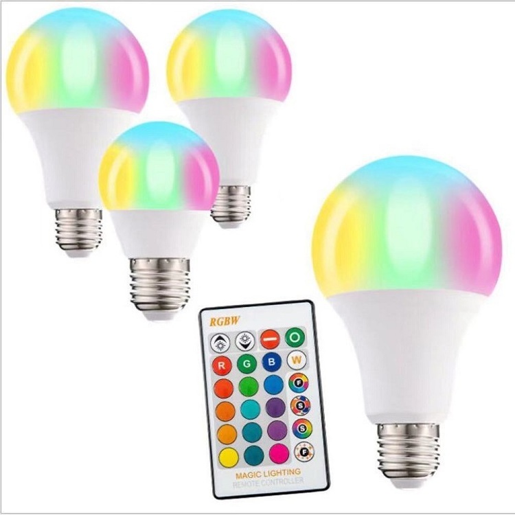 E27 B22 3W 5W 7W 9W RGB Multicolor Lamp Light 16 million Color Changing Remote Control LED Bulb