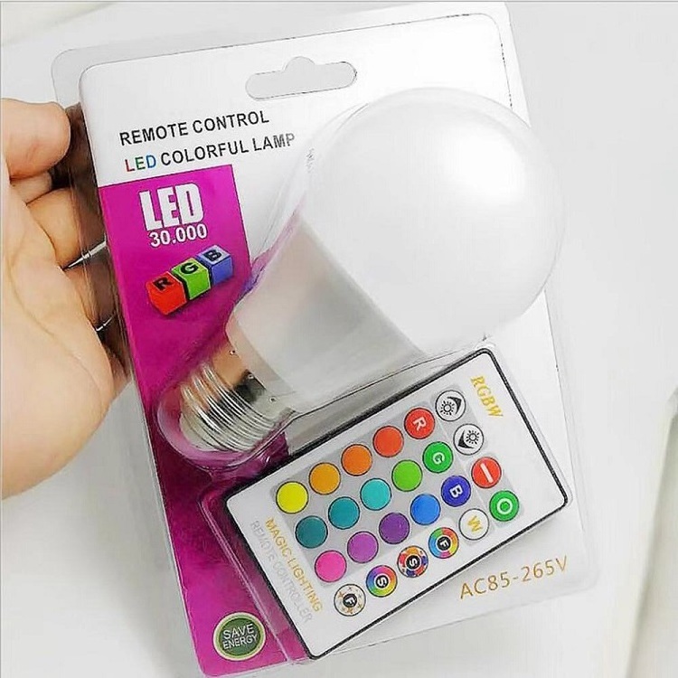 E27 B22 3W 5W 7W 9W RGB Multicolor Lamp Light 16 million Color Changing Remote Control LED Bulb