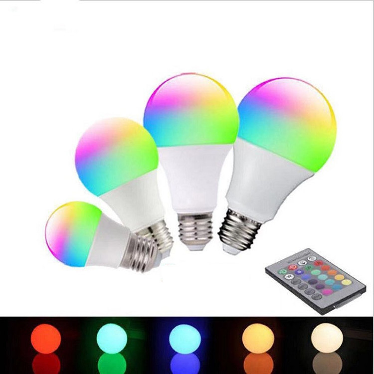 E27 B22 3W 5W 7W 9W RGB Multicolor Lamp Light 16 million Color Changing Remote Control LED Bulb