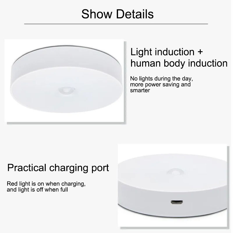 SUMMAO Smart Led Night Lights Magnet Led Sensor Night Body Sensor Light Motion Sensor Induction Led Light Room Electric 1-year