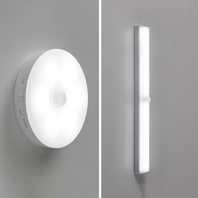 6 LED PIR Motion Sensor Activated Night light Battery Powered Corridor Cabinet Magnetic Induction Lamp Wall Light