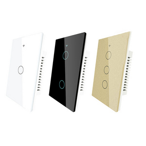 1 2 3 4 Gang Us Light Wall Smart Switch Glass Interruptor Rf433 Tuya Mini Wifi Switches Alexa Google For Home