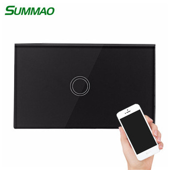 AU/US Interruptor Tactil Inteligente Con Wifi Touch Panel Wifi Switch Tuya Switch Wall Smart Home Alexa