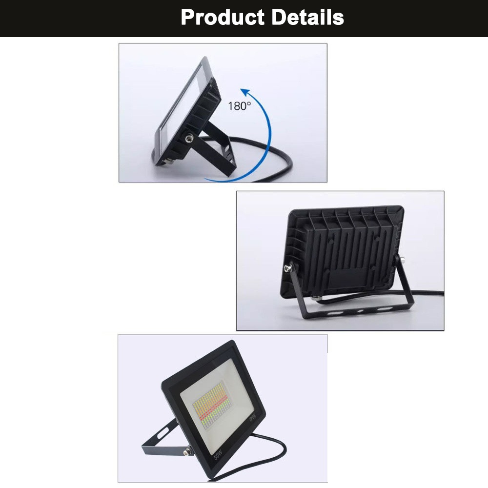 LED Floodlight 30W RGB Flood Light APP Outdoor RGB Smart Floodlight 220V Spotlight IP66 LED Smart Light