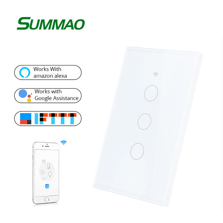 Smart Home Power Supply Electric Switch, Wireless WiFi Smart Wall Switch