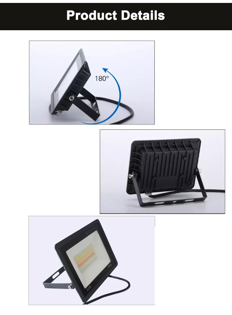 LED Floodlight 30W RGB Flood Light APP Outdoor RGB Smart Floodlight 220V Spotlight IP66 LED Smart Light