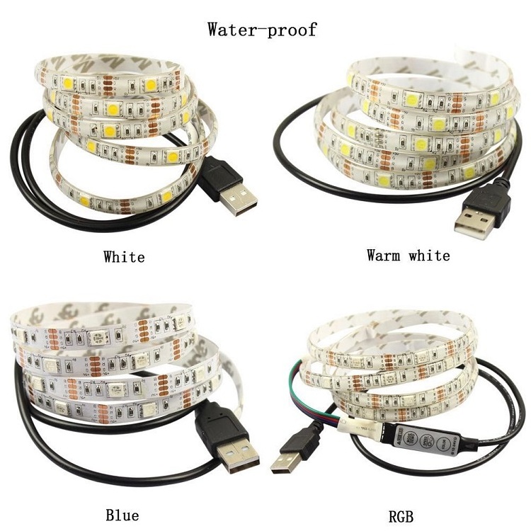 Best Sell IP65 16.4ft DIY TV Backlight 150LEDs 60LEDs 44 key Remote Control 100m RGB LED Strip 5050