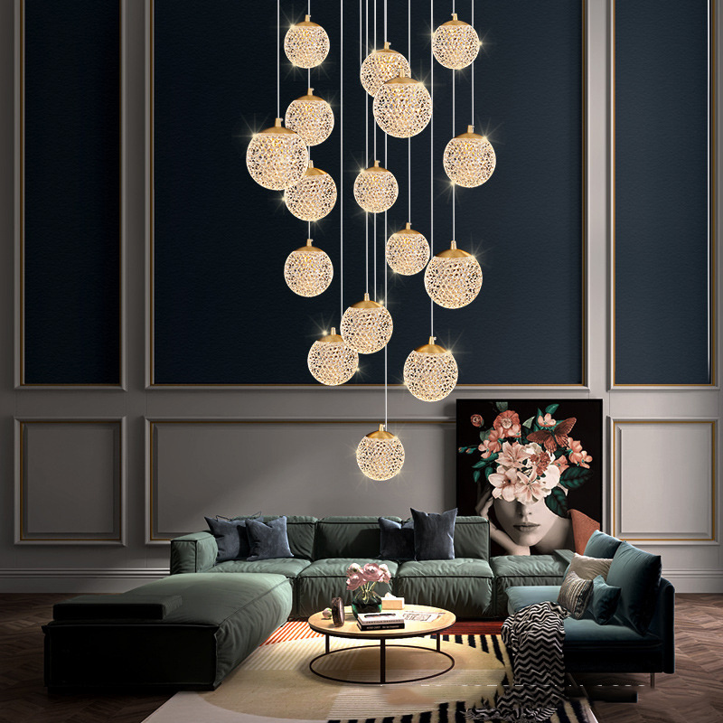 Modern Ashtray Crystal Chandelier And Round Glass Chandelier Are Suitable For Restaurants, Kitchens And Luxury Islands