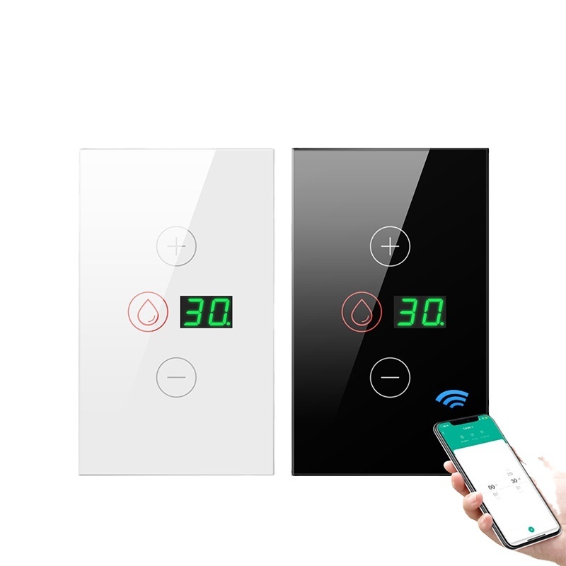 2024 Newest Tuya Smart Touch 16A Wifi Smart Boiler Switch Alexa Voice Control Water Heater Switch