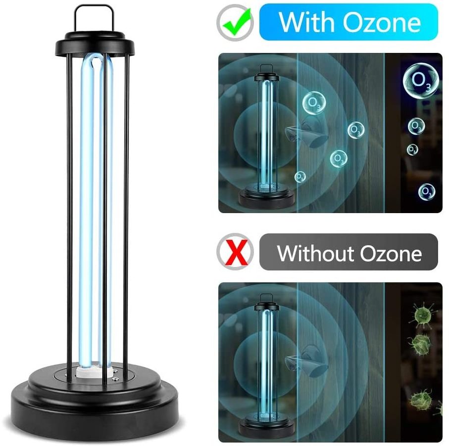 Factory Hospital Home Hotel Disinfection 38W 254nm UV Lamps Light Quartz Ultraviolet Germicidal UVC Lamp With Ozone Or No-ozone