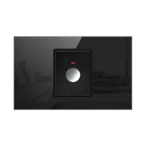 American Standard Touch Controlled Delay Wall Switch 118Type Black Tempered Glass Panel Light Electric Switches