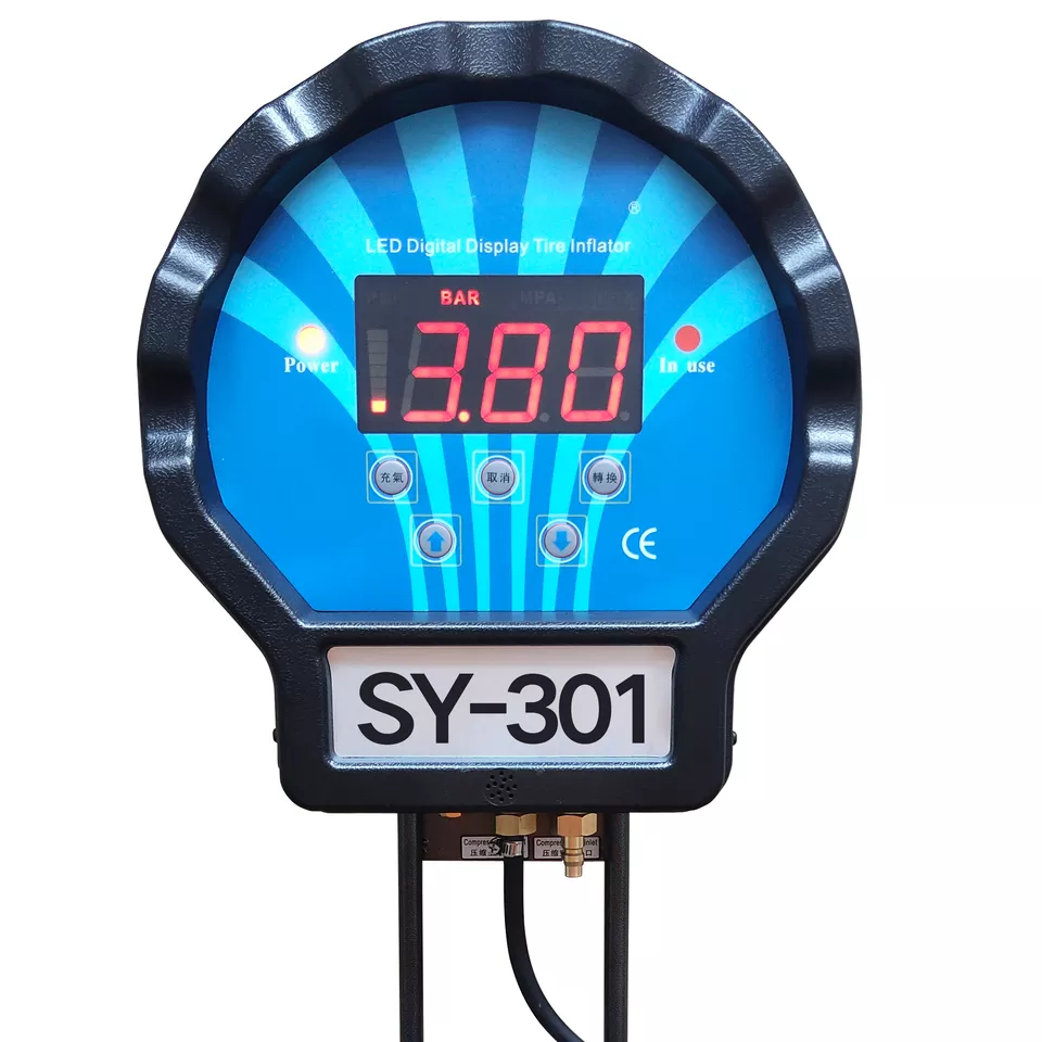 Car repair equipment Wall-mounted car tire full automatic Digital display air pump Air meter Electric car tire inflation