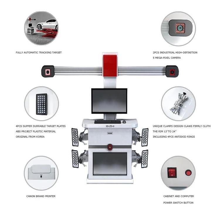 Tire Shop Tire Machine Semi Automatic Tyre Changer Wheel Balancing Four Post Lift Car Alignment Machine