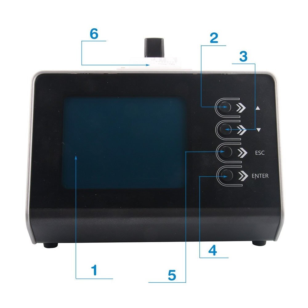 Portable Automotive Exhaust 5 Gas Analyzer 6GHz 2 port Car Engine Emissions Testing 5 Gas Portable Analyzer with Printer