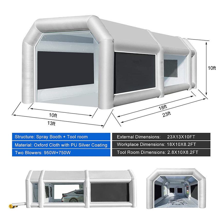 Blower Car Inflatable spray booth Paint Spray Portable car wash booth