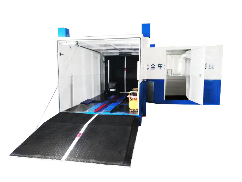 Mobile Motorcycle Safety Performance Testing Line Motorcycle Test Station