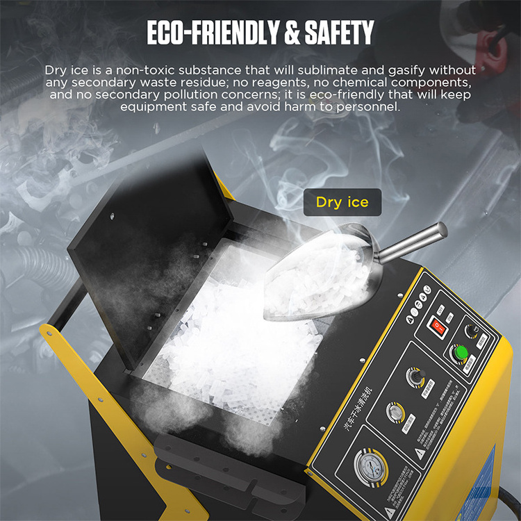 Car Dry Ice Blasting Cleaning Machine  Auto Dry Ice Cleaning Machine