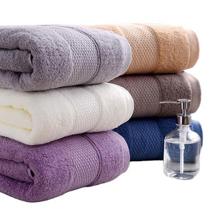 Wholesale White Custom Logo Large Luxury Soft 100% Cotton Bath Towel Set Bath Towel Bathroom Set bath towels