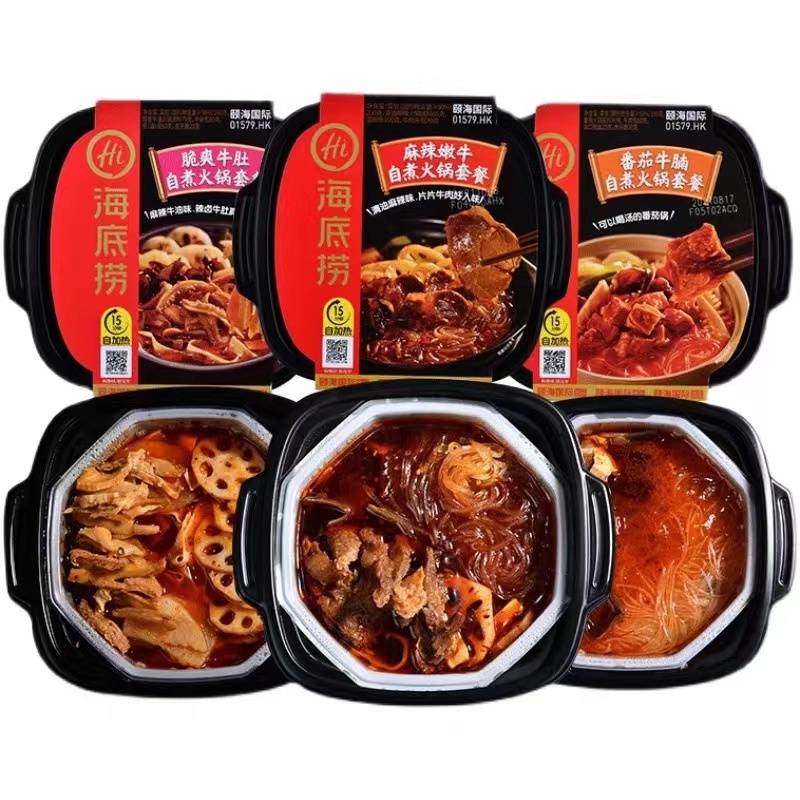 Wholesale Self Heating Hotpot Chinese Famous Haidilao Hotpot Delicious Instant Food