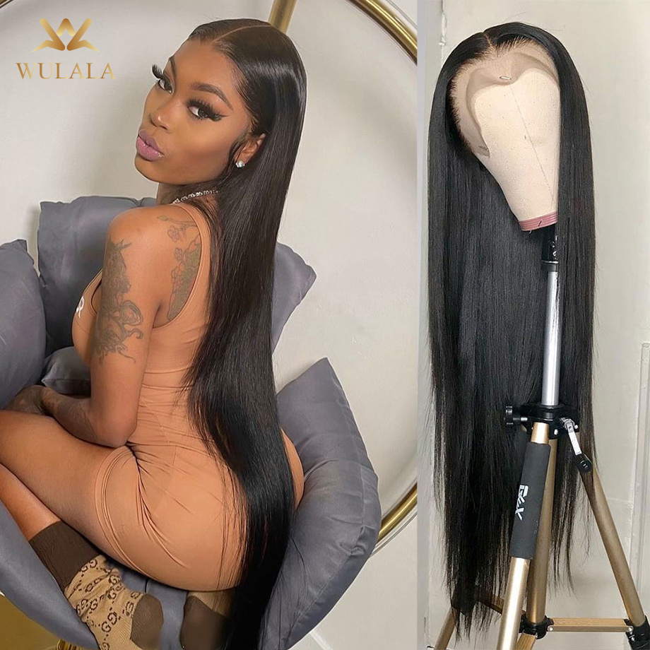 Bone Straight Natural Peruvian Human Hair Lace Front Wigs Wholesale, Human Hair 360 Lace Frontal Hd Wigs,Hair Weaves And Wigs