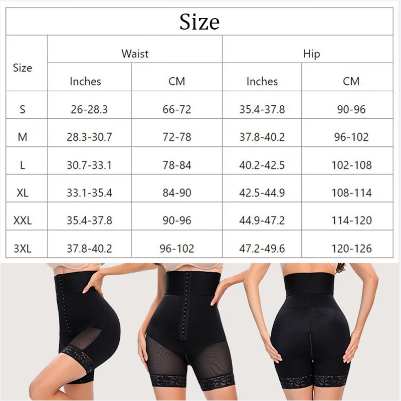 Custom Bbl Shapewear Shorts With Hook Fajas Colombianas Post Surgery High Waist Butt Lifter Women Shapewear Fajas Short