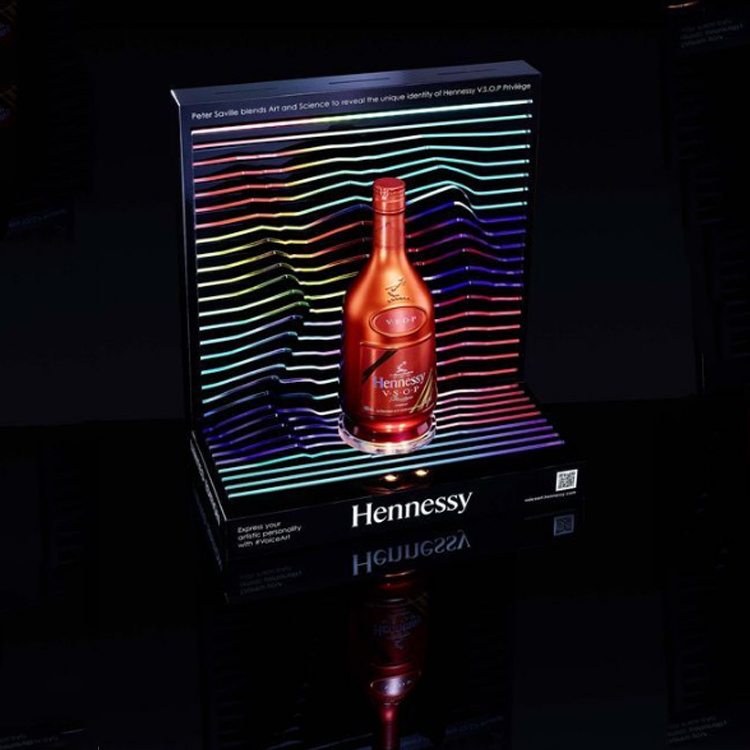 Customized Led Vodka Whisky Brandy Champagne Bottle Holder Bar Night Club Led Glorifier Display