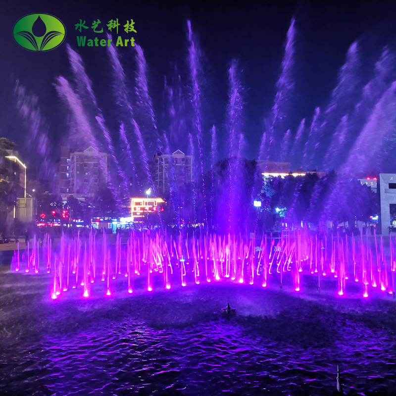 Outdoor Garden Floating Dancing Music Water Movie Screen Water Fountain Show