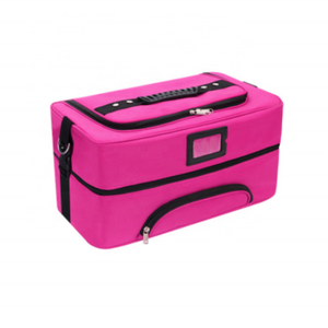 Large Makeup Organizer Make up Box 4 Tier Soft Cosmetic Case for Travel Makeup Nail Art, Eyelash Extension, Tattoo Storage Bag